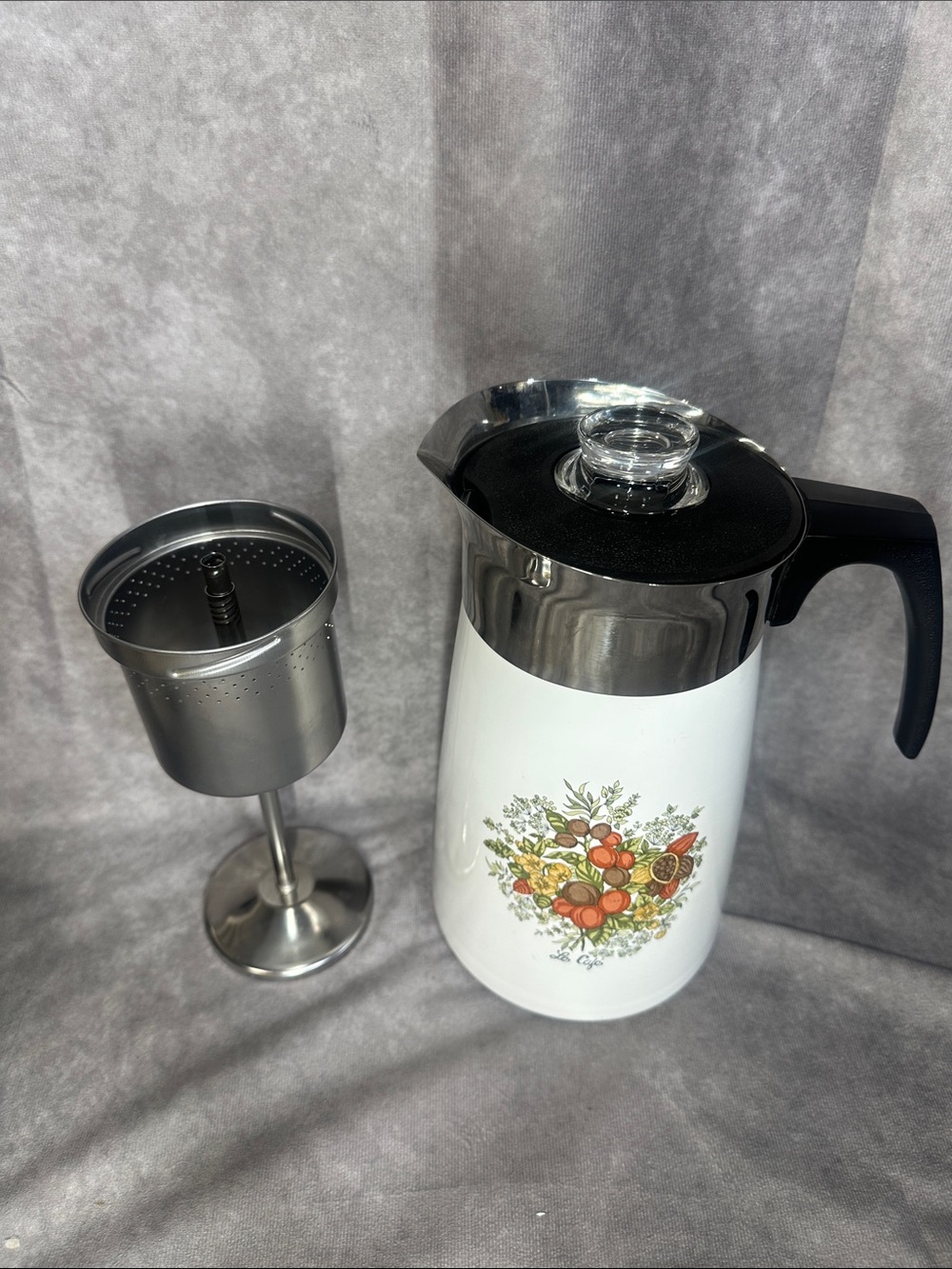Vintage Corning ware spice of life percolator 12 cup complete - Picture 4 of 7